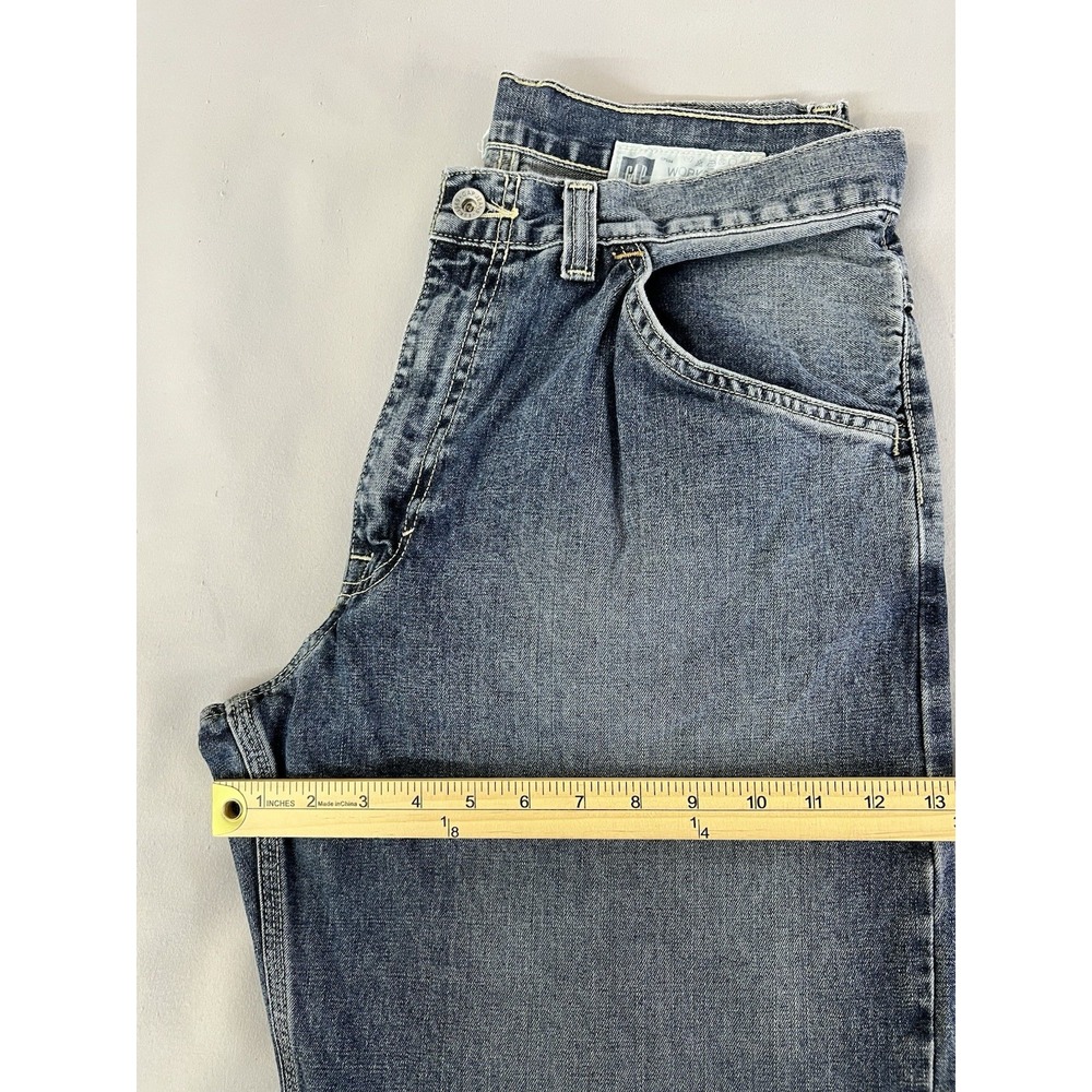 VTG Gap Worker Jean‎ Men's Light Wash Denim Work Wear  Pants 34x30 (32x29) Y2K - Picture 13 of 14